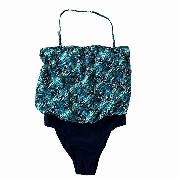 Caribbean Sand Swim Caribbean Sand Blouson Bandeau Bathing Suit In